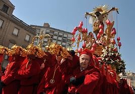 Una de las imágenes que protagonizan la Semana Santa de Cieza.