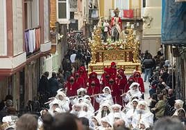 Procesión de Domingo de Ramos en Cartagena, en 2022.