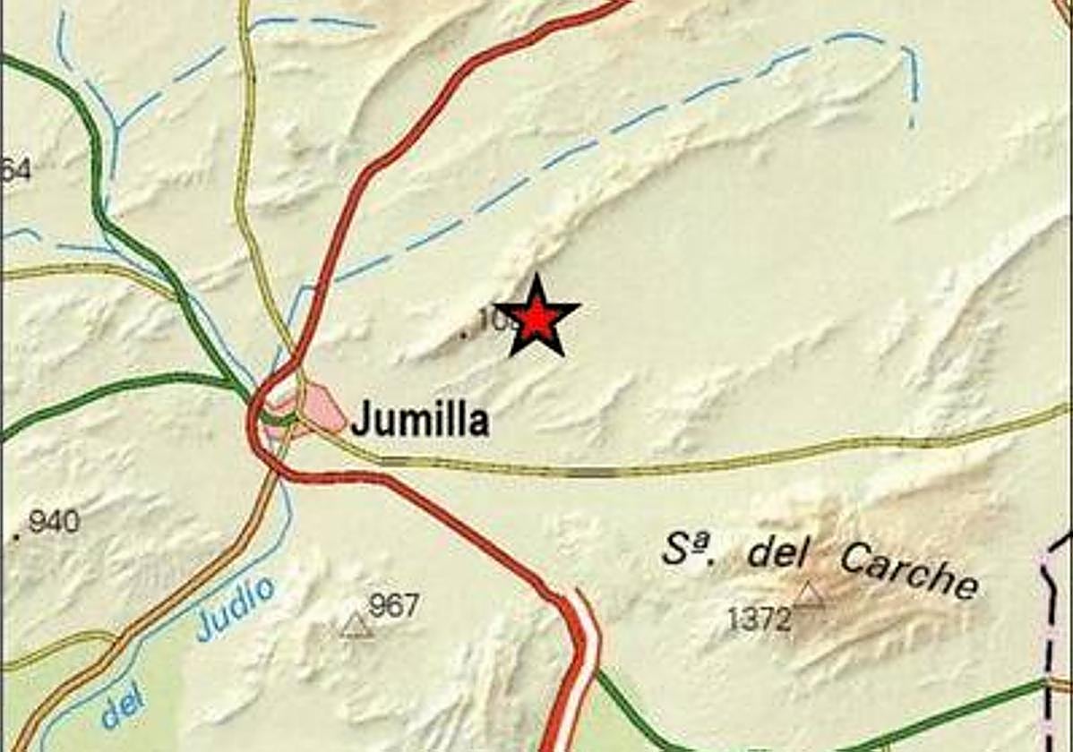 Epicentro del terremoto.