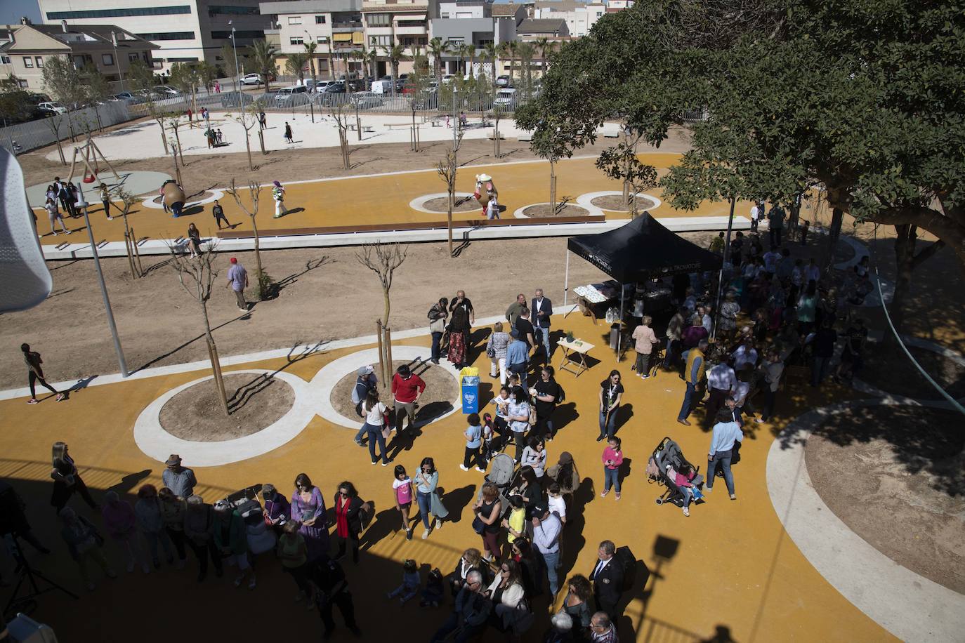 La inauguración del nuevo &#039;Parque Almansa&#039; en San Javier, en imágenes