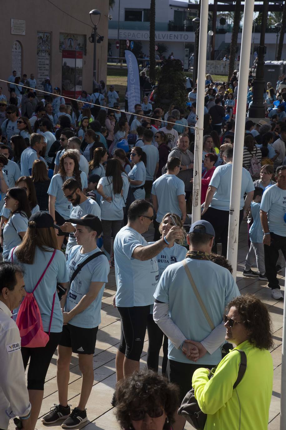 Solidaridad en el centro de Cartagena con la ruta &#039;Autismo somos todos&#039;