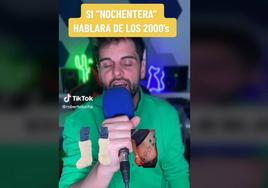 Captura del vídeo de la versión de 'Nochentera'.