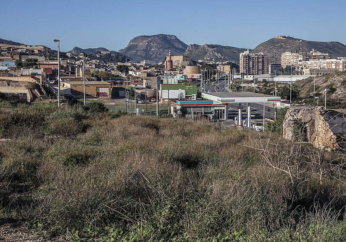 Terrenos en la barriada Los Mateos.