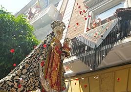 Procesión de la Virgen de la Fuensanta, el año pasado.