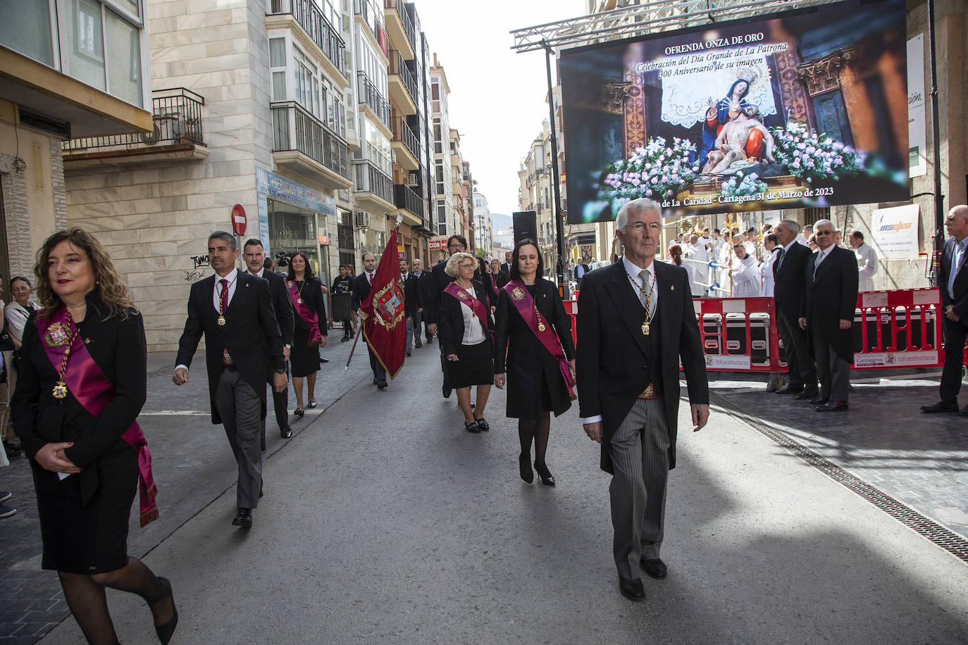 Ofrenda de la Onza de Oro en Cartagena, en imágenes