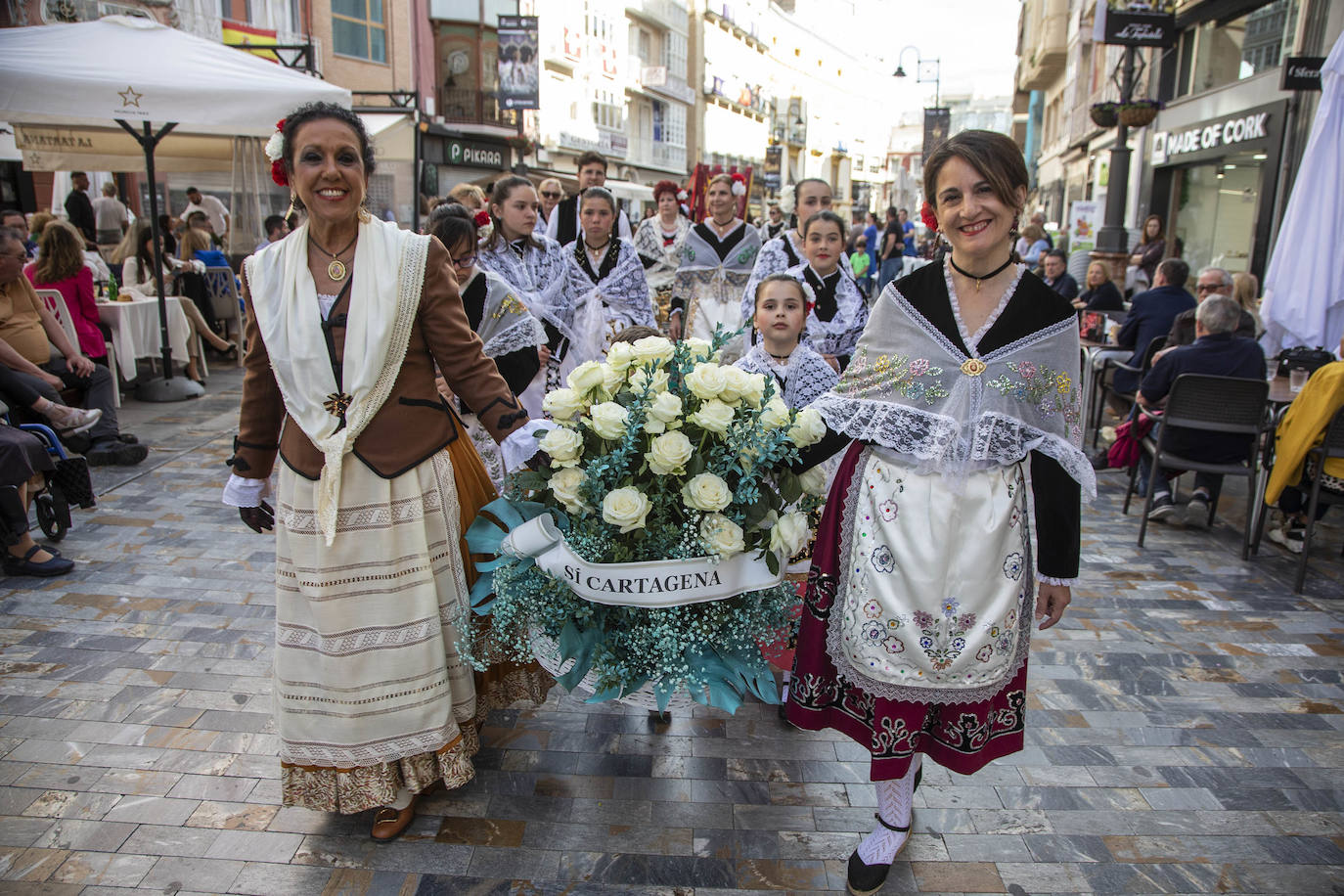 La ofrenda a la Virgen de la Caridad de Cartagena, en imágenes