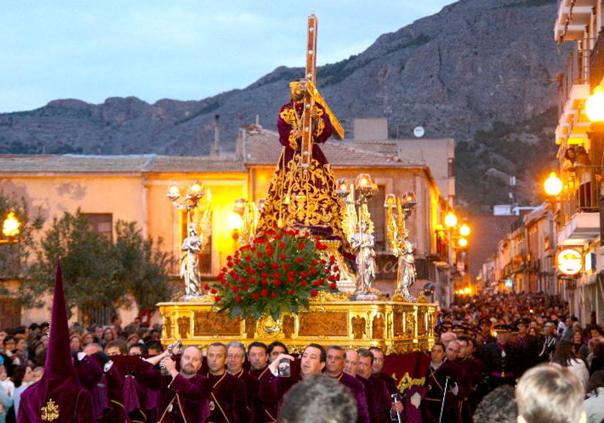 Procesión de Nuestro Padre Jesús en Orihuela, en una imagen de archivo.