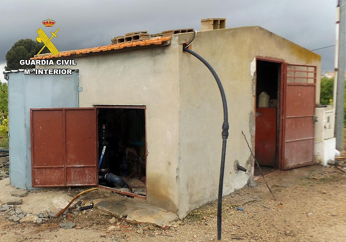 Una de las fincas afectadas.