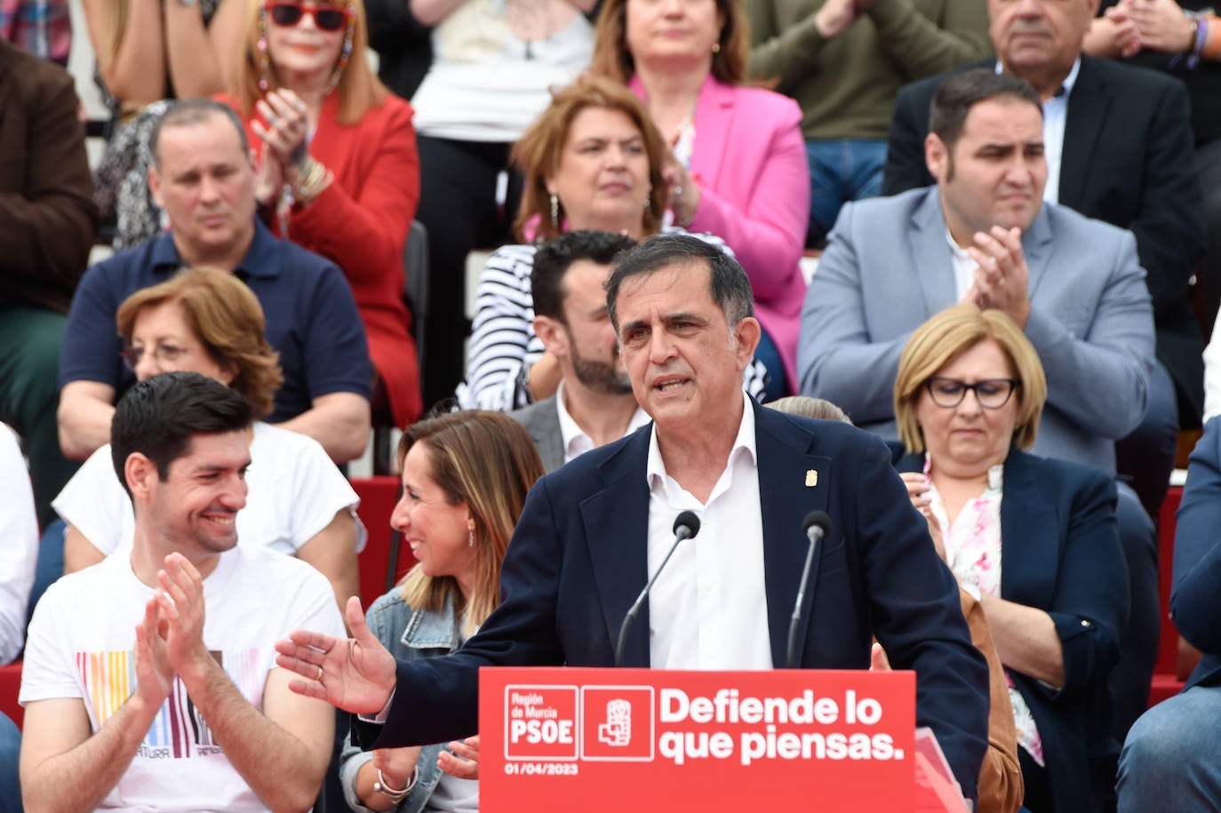 Acto de presentación de la candidatura de José Antonio Serrano a la alcaldía de Murcia, en imágenes