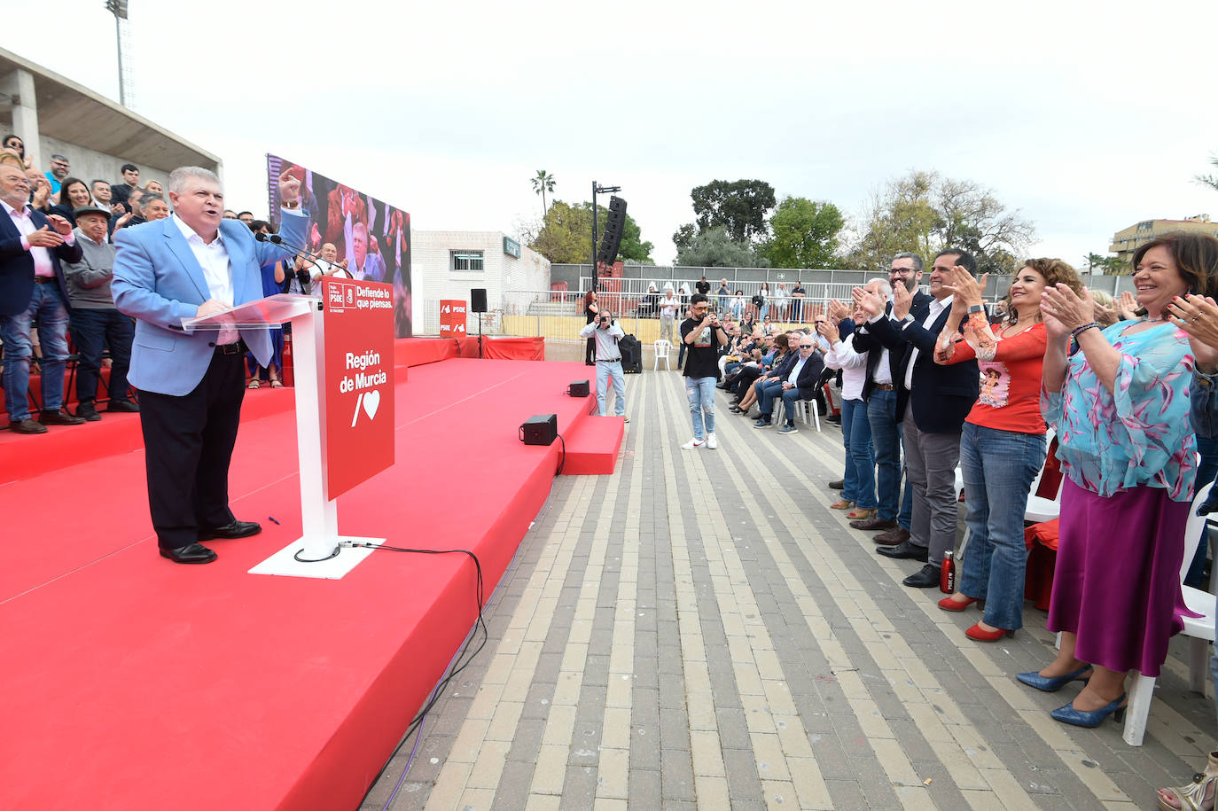 Acto de presentación de la candidatura de José Antonio Serrano a la alcaldía de Murcia, en imágenes
