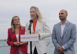 Patricia Guasp, María José Ros y Víctor Pérez, durante el acto de este sábado.