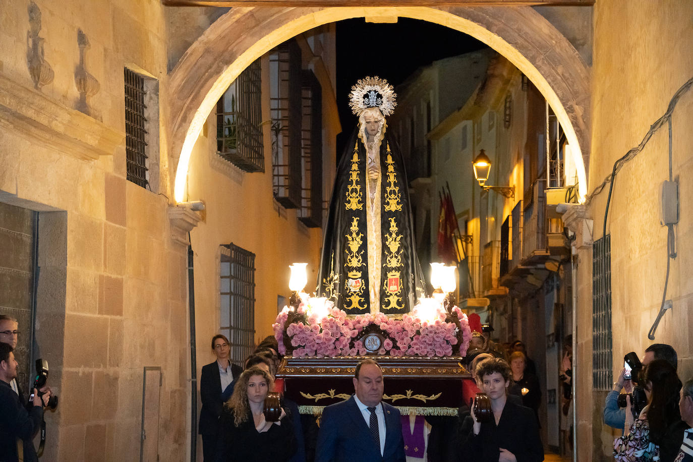 Procesión de la Santísima Virgen de la Soledad de Lorca, en imágenes