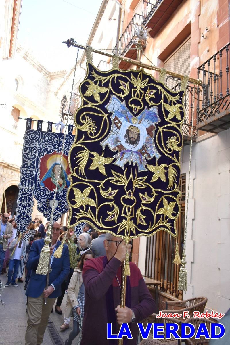 La procesión del Domingo de Ramos recorre la calle Mayor y La Corredera de Caravaca