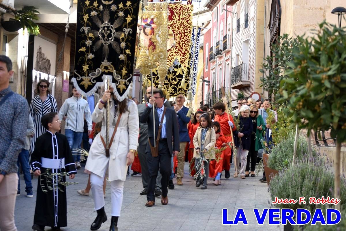 La procesión del Domingo de Ramos recorre la calle Mayor y La Corredera de Caravaca