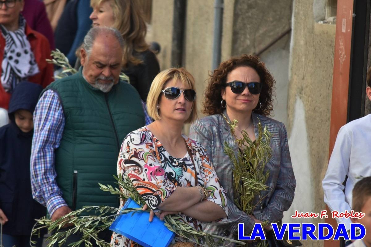 La procesión del Domingo de Ramos recorre la calle Mayor y La Corredera de Caravaca