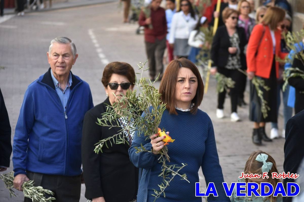 La procesión del Domingo de Ramos recorre la calle Mayor y La Corredera de Caravaca