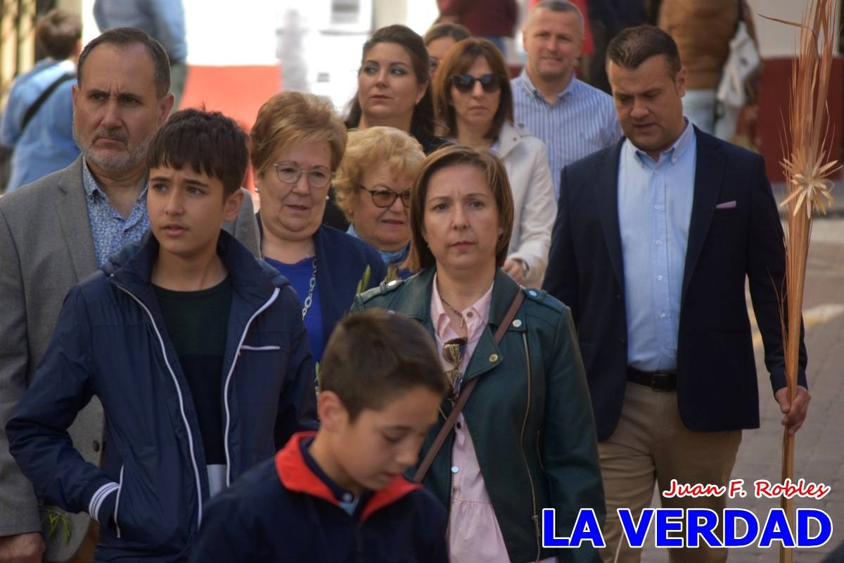 La procesión del Domingo de Ramos recorre la calle Mayor y La Corredera de Caravaca