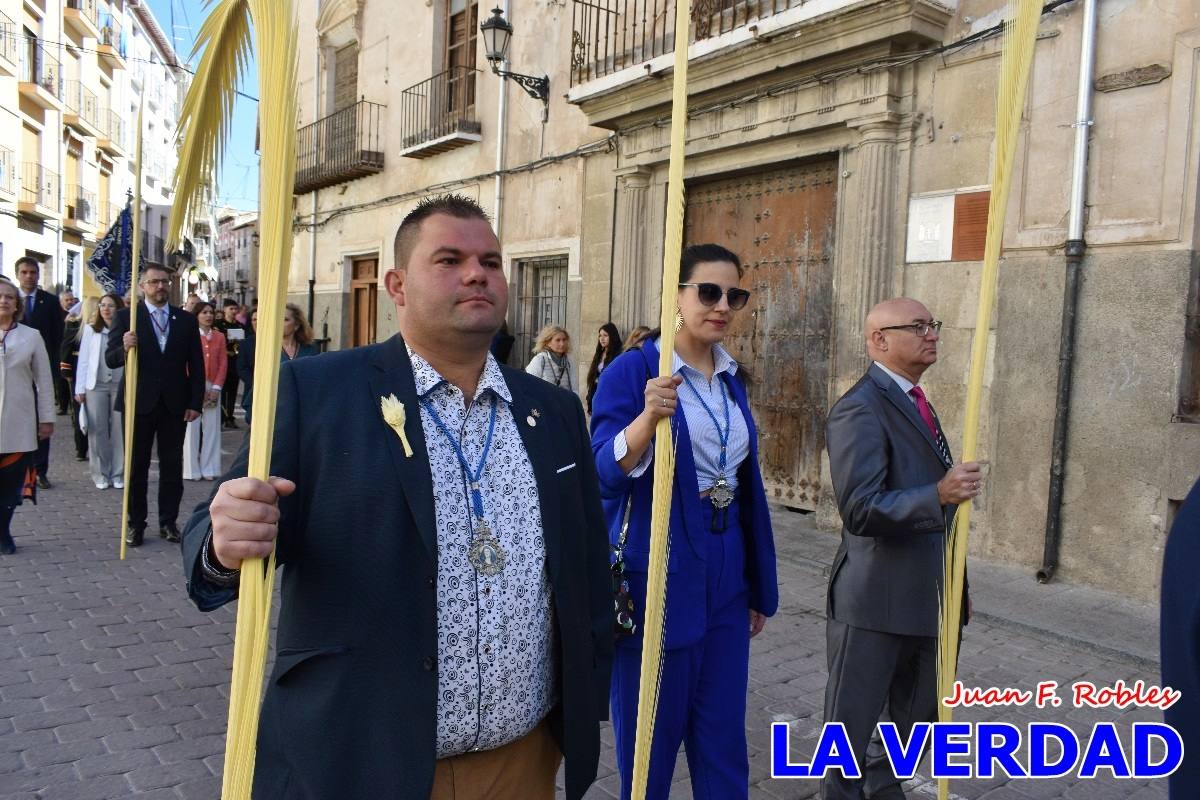 La procesión del Domingo de Ramos recorre la calle Mayor y La Corredera de Caravaca