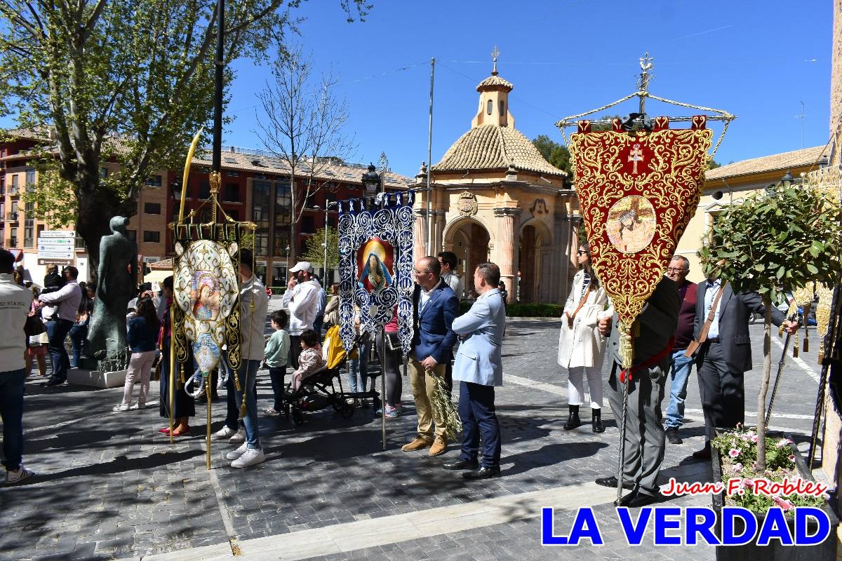 La procesión del Domingo de Ramos recorre la calle Mayor y La Corredera de Caravaca