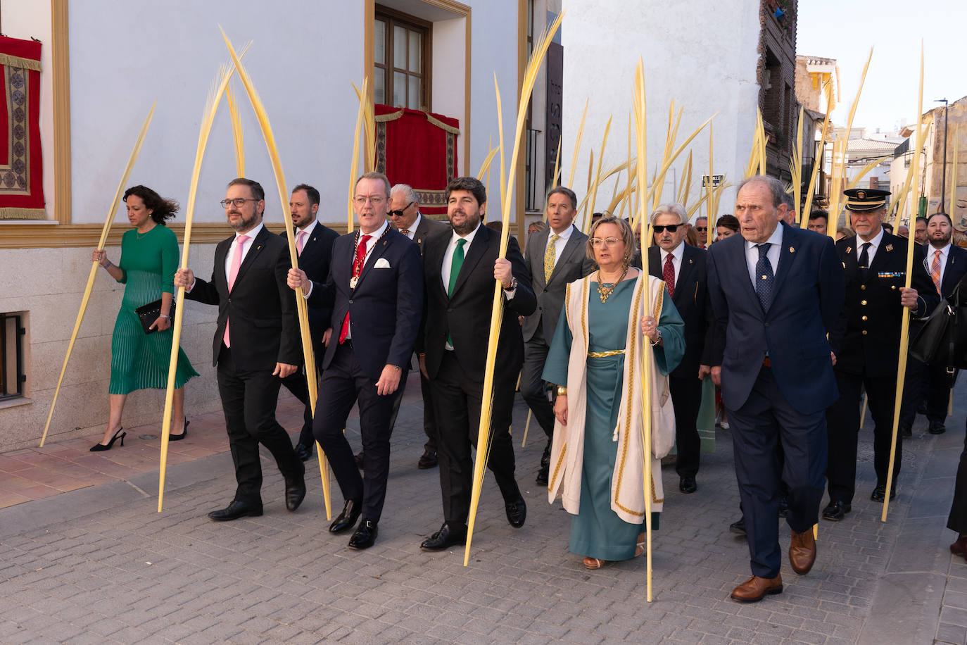 Bendición de las palmas en el Paso Blanco de Lorca, en imágenes