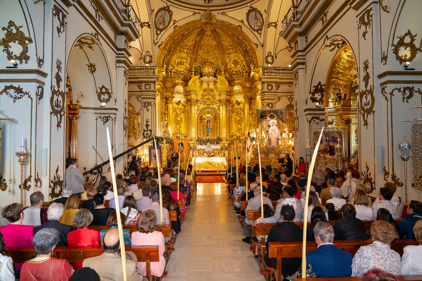 Bendición de las palmas en el Paso Blanco de Lorca, en imágenes