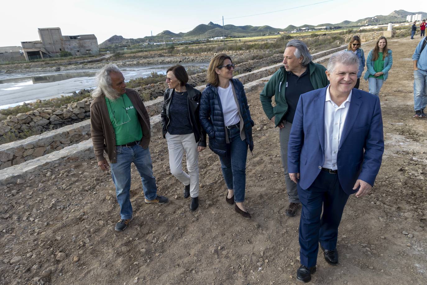 Las imágenes de la visita de Teresa Ribera a La Manga y La Unión