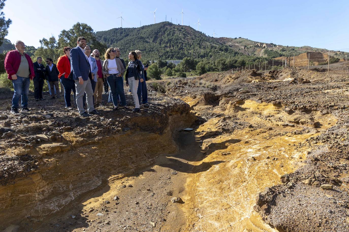 Las imágenes de la visita de Teresa Ribera a La Manga y La Unión