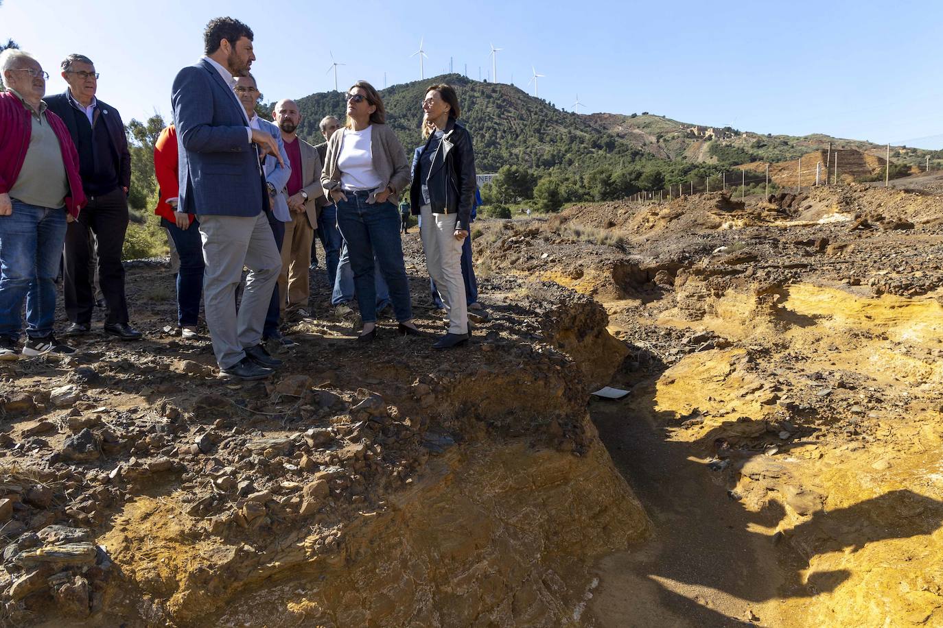 Las imágenes de la visita de Teresa Ribera a La Manga y La Unión