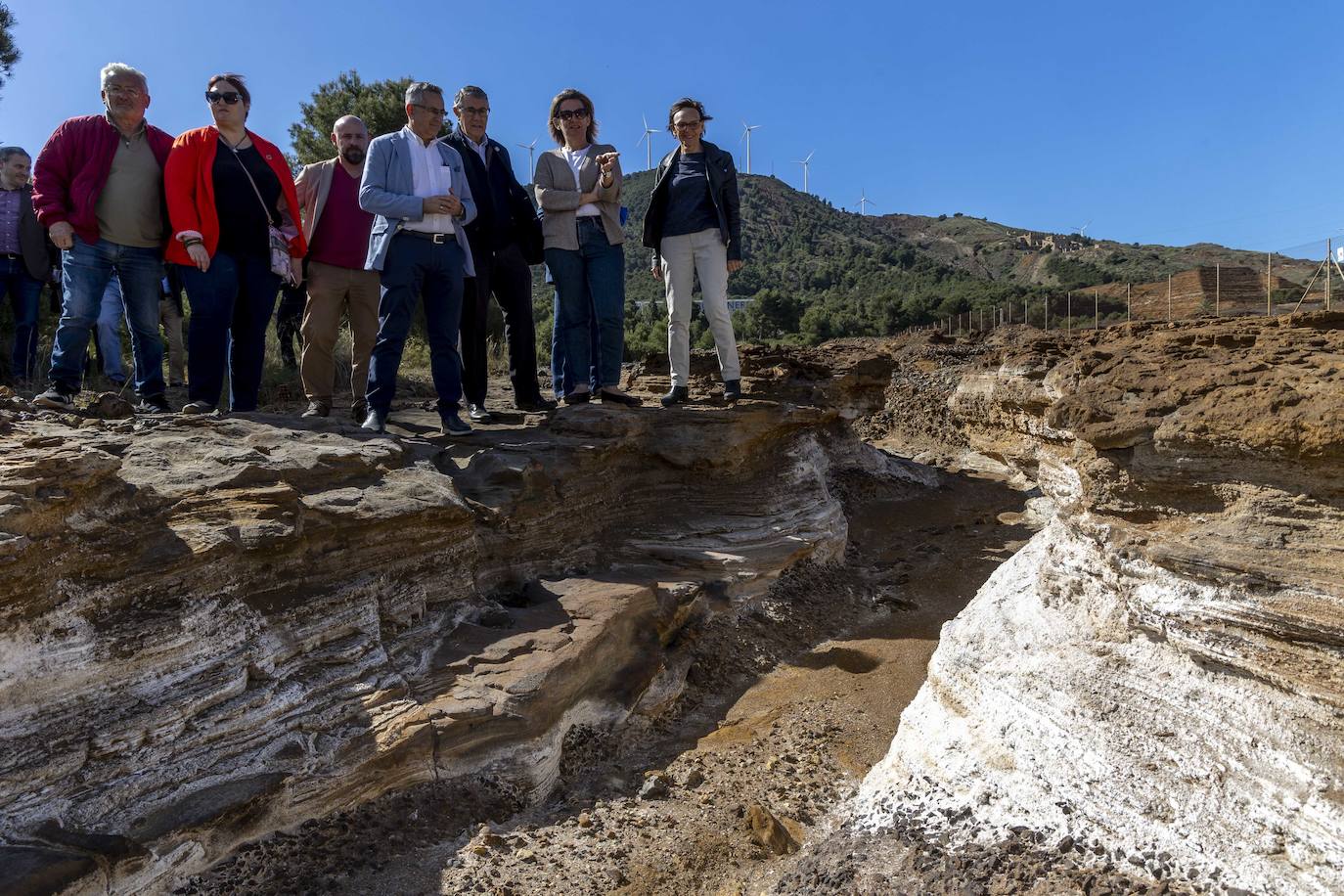 Las imágenes de la visita de Teresa Ribera a La Manga y La Unión