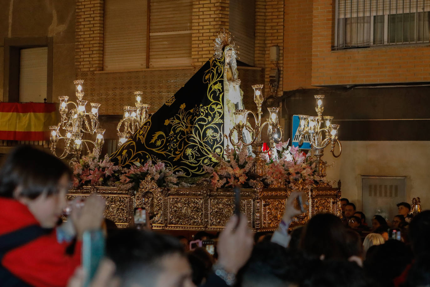 Encuentro de las imágenes del Paso Encarnado en Lorca