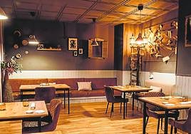 Comedor del restaurante Frases, en Murcia.