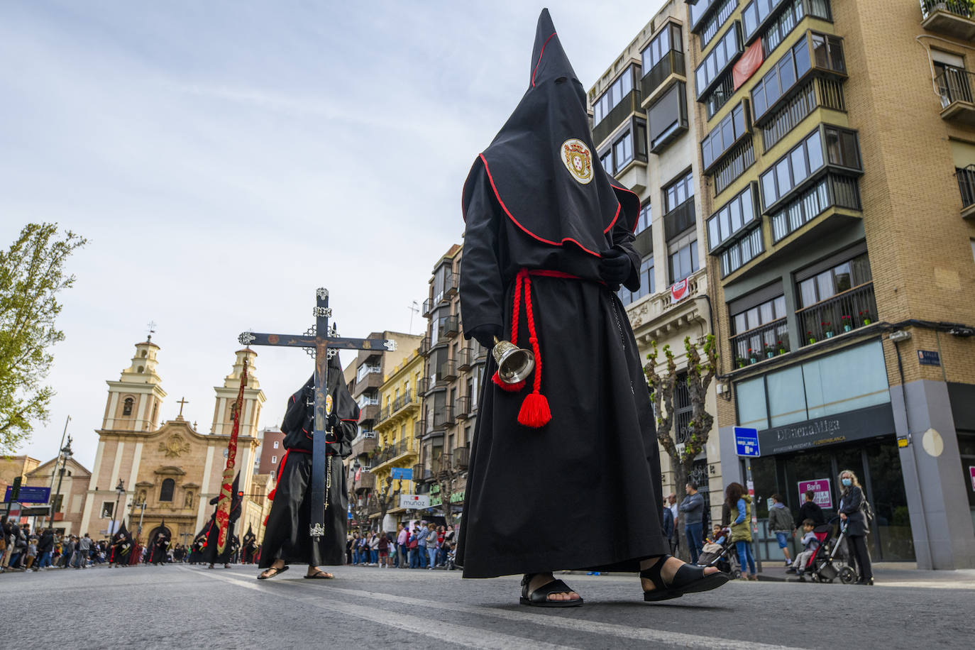 Las imágenes de la procesión de la Sangre del Jueves Santo en Murcia