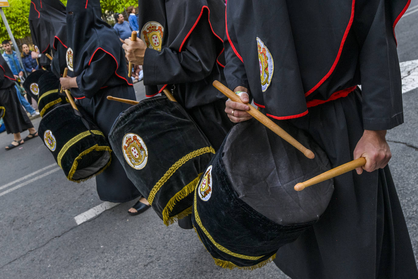 Las imágenes de la procesión de la Sangre del Jueves Santo en Murcia