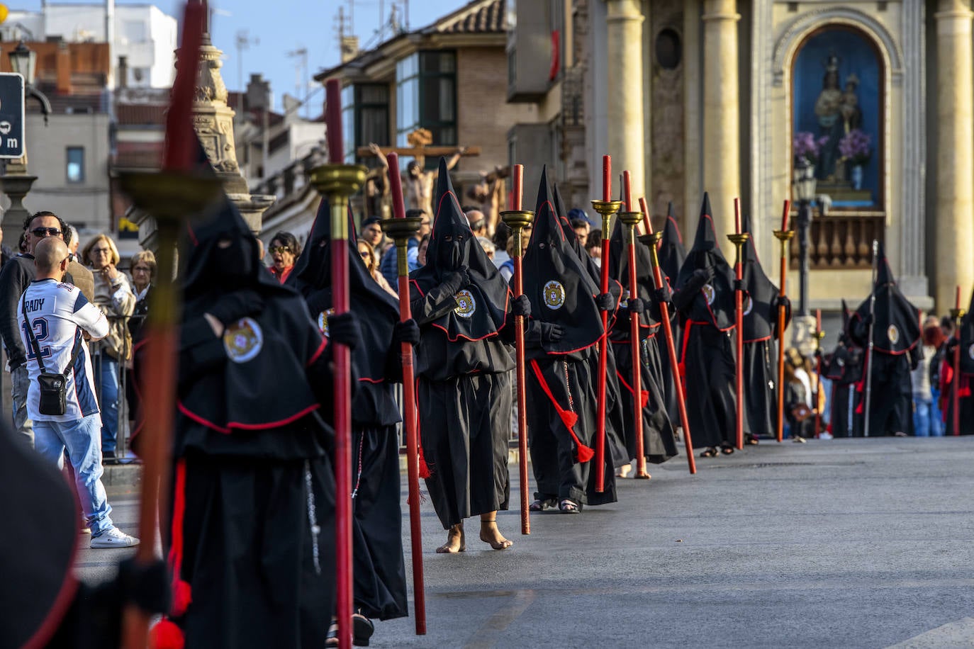 Las imágenes de la procesión de la Sangre del Jueves Santo en Murcia