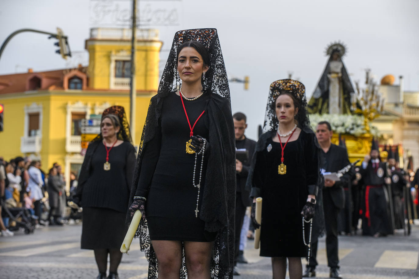 Las imágenes de la procesión de la Sangre del Jueves Santo en Murcia