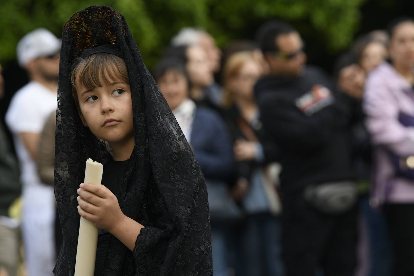 Las imágenes de la procesión de la Sangre del Jueves Santo en Murcia