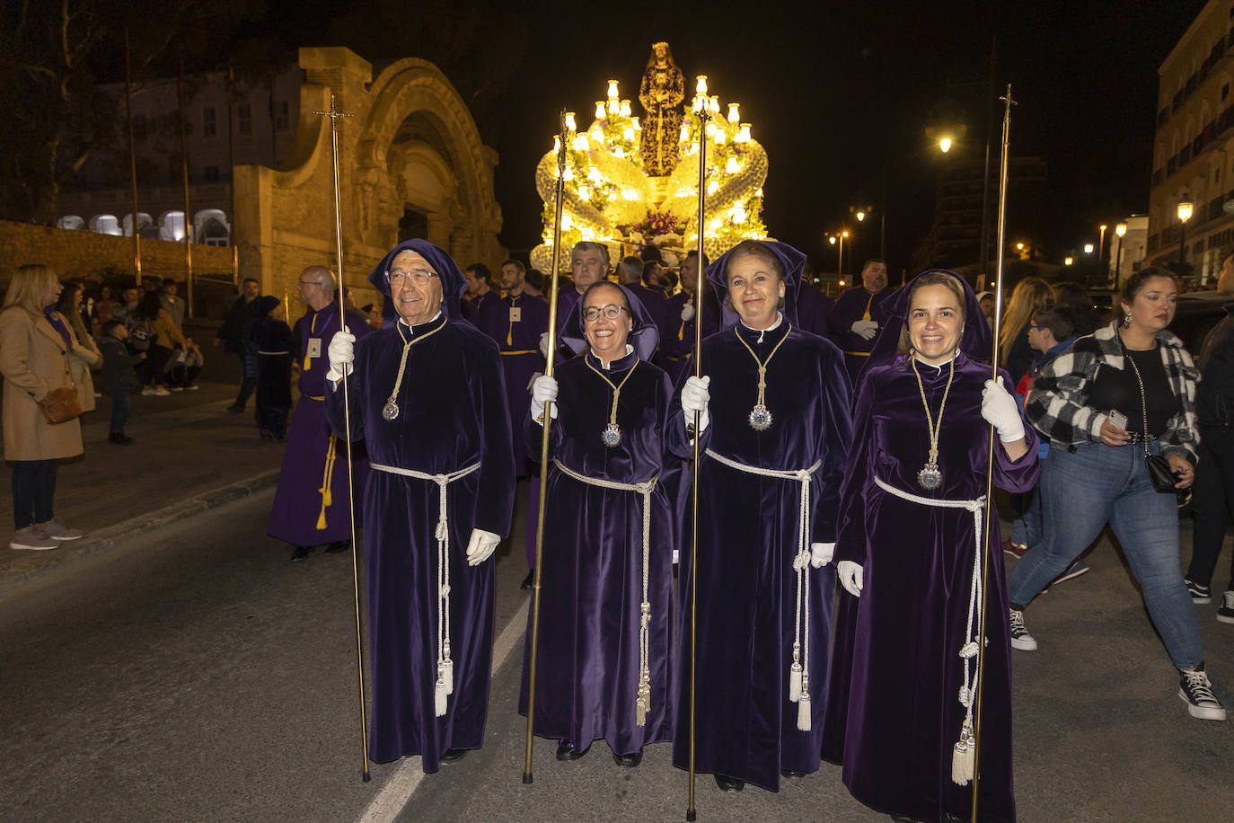 El Encuentro del Viernes Santo de Cartagena, en imágenes