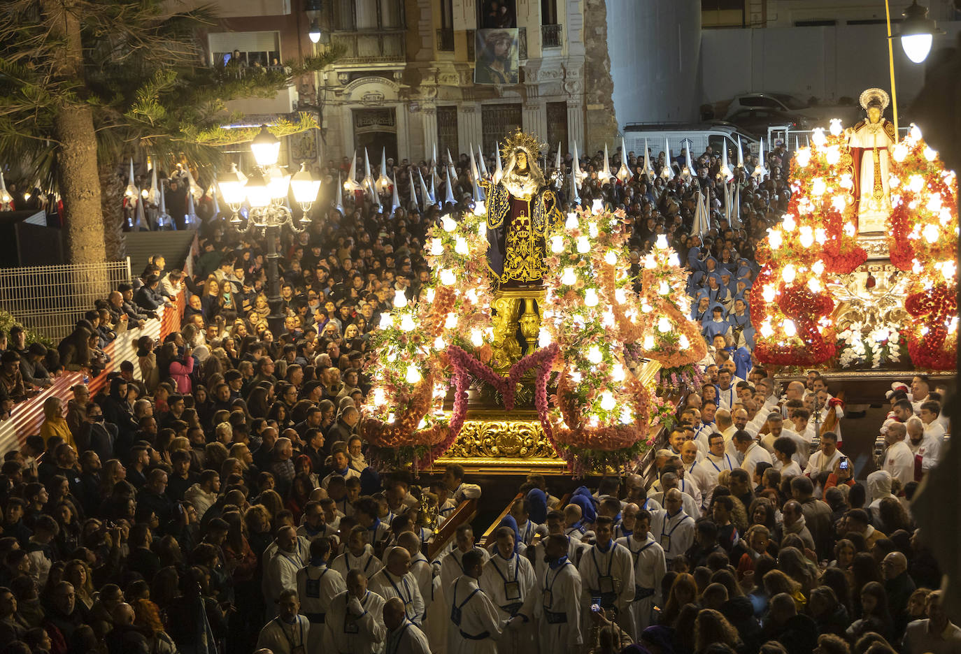 El Encuentro del Viernes Santo de Cartagena, en imágenes