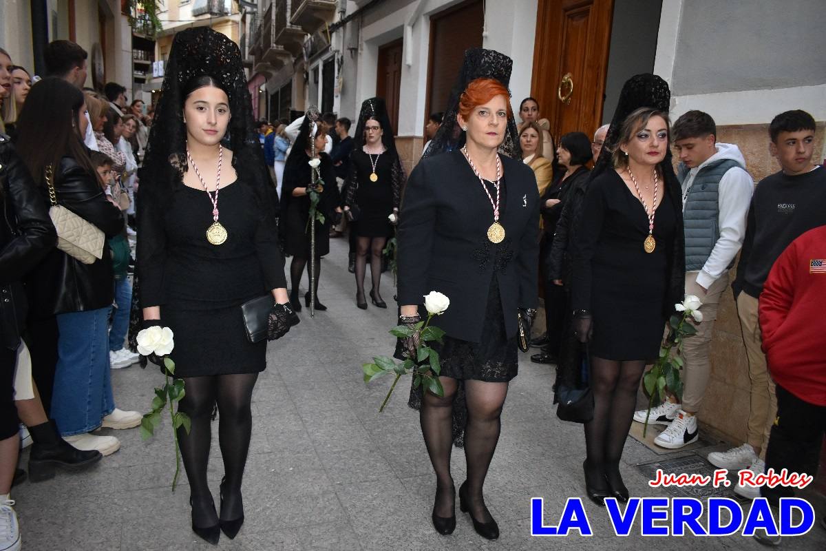 La Virgen Blanca reinó en la tarde del Jueves Santo