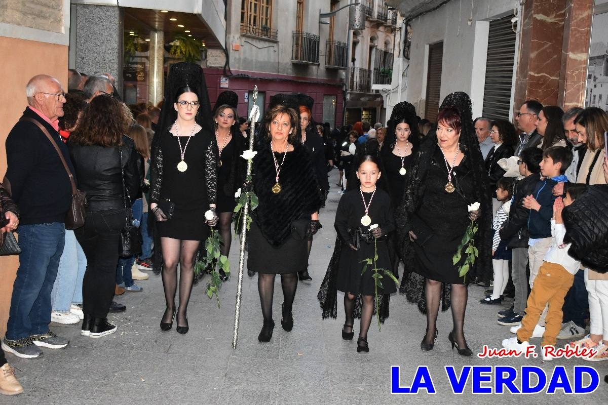 La Virgen Blanca reinó en la tarde del Jueves Santo