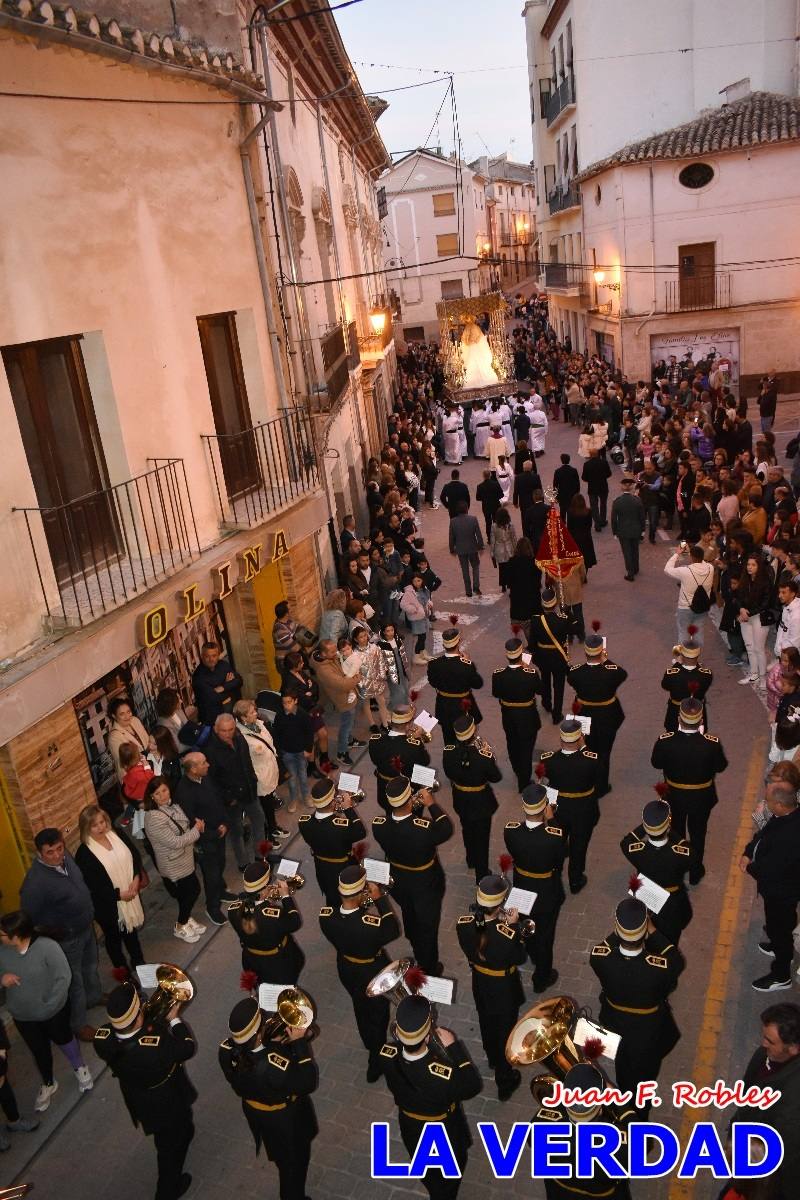 La Virgen Blanca reinó en la tarde del Jueves Santo