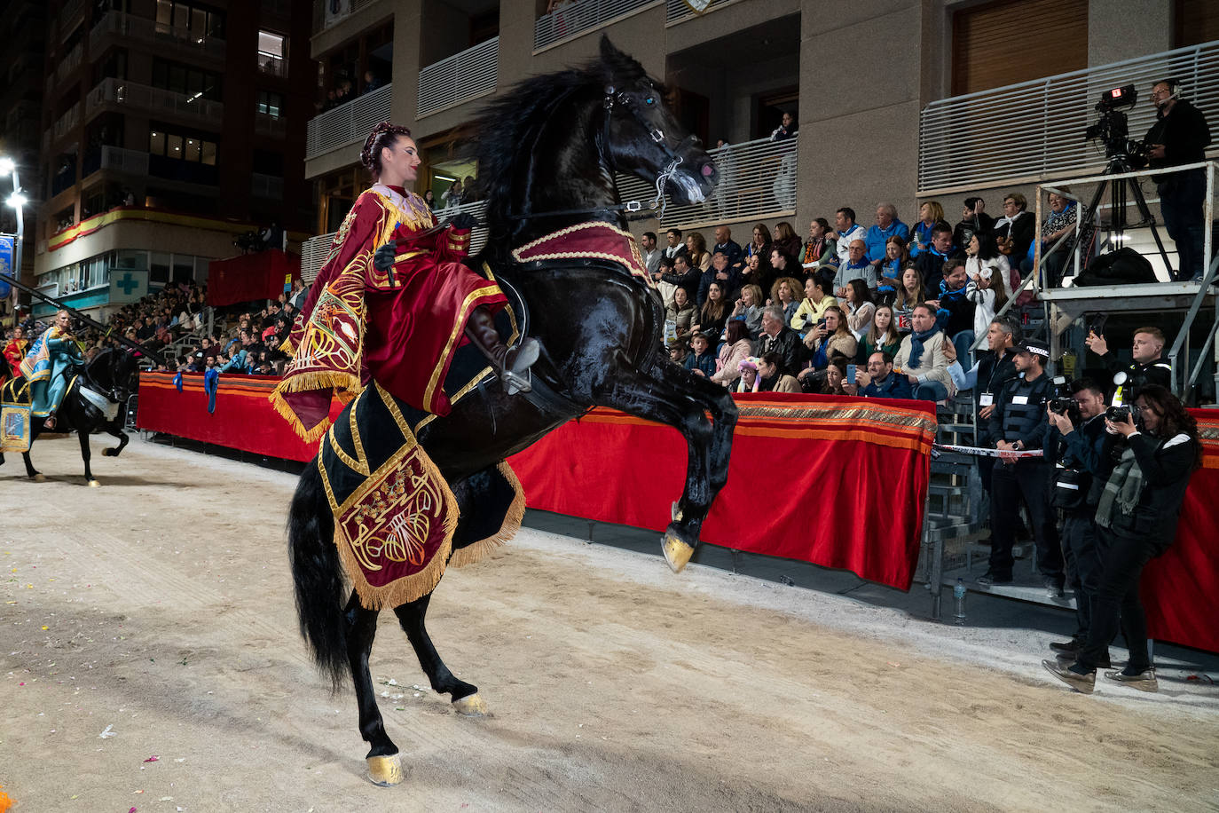 Imágenes del Paso Azul de Lorca en el Viernes Santo