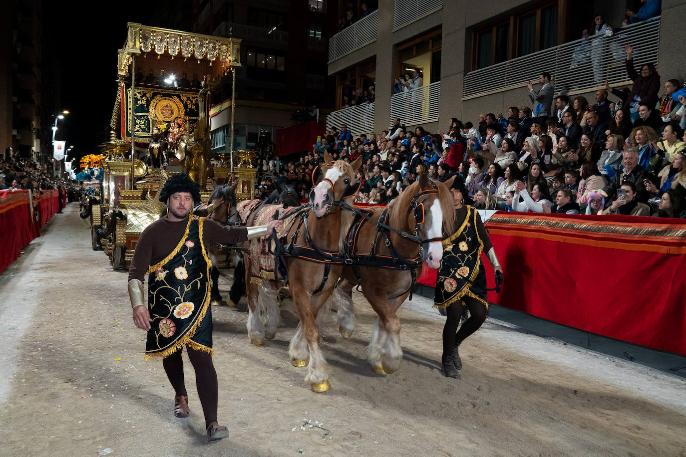 Imágenes del Paso Azul de Lorca en el Viernes Santo