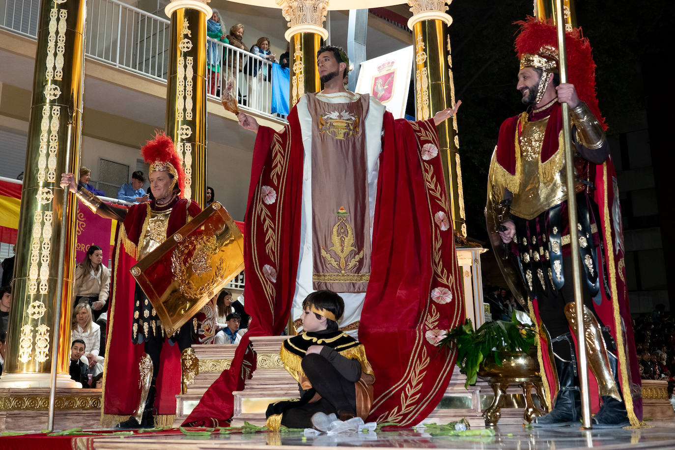 Imágenes del Paso Azul de Lorca en el Viernes Santo