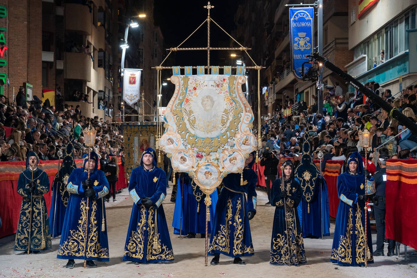Imágenes del Paso Azul de Lorca en el Viernes Santo