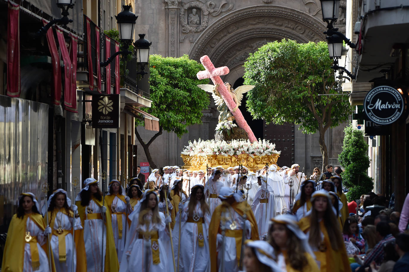 Procesión del Domingo de Resurrección en Murcia, en imágenes