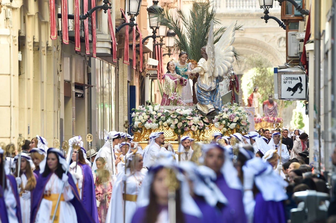 Procesión del Domingo de Resurrección en Murcia, en imágenes