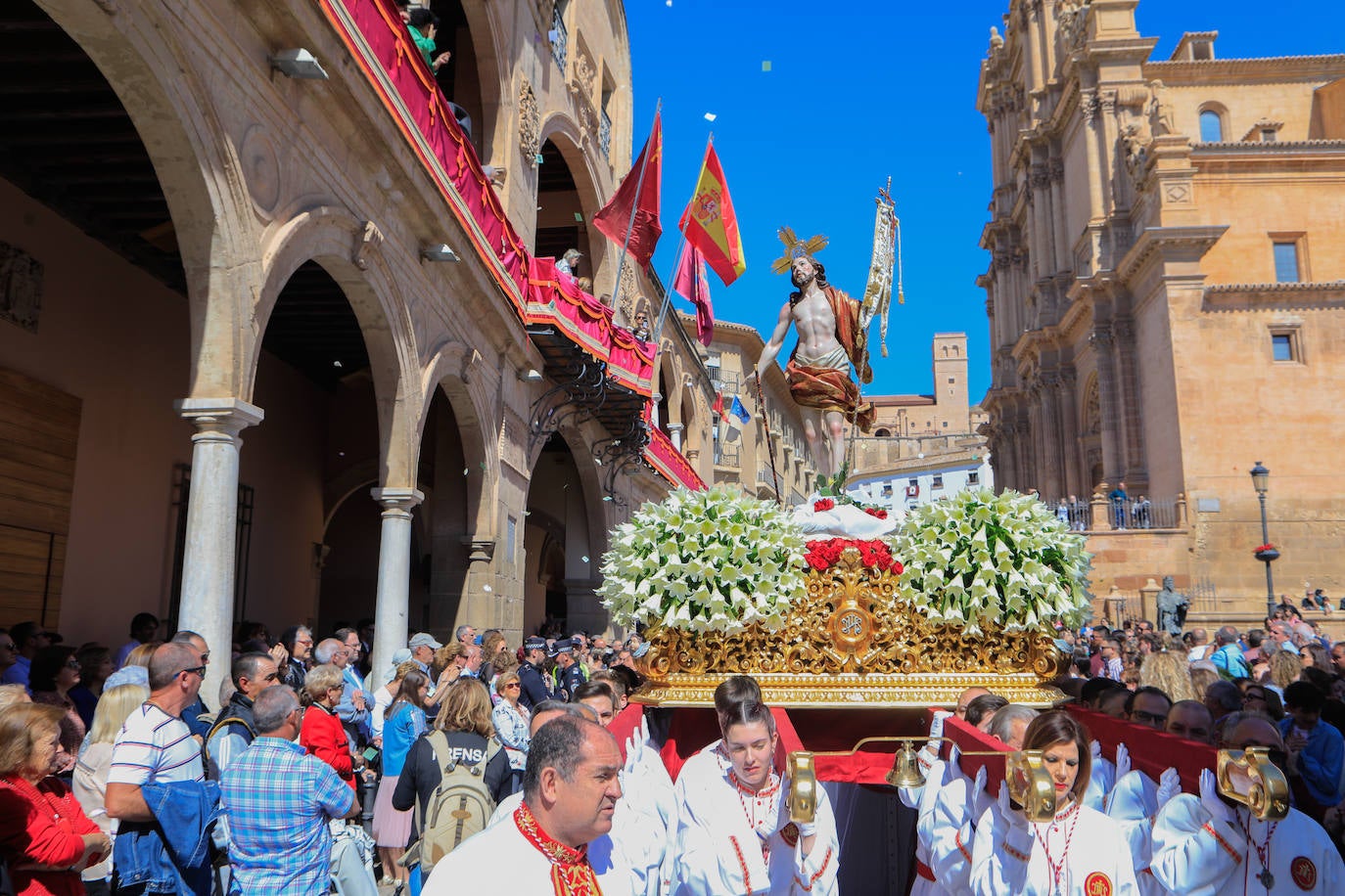 Procesión del Resucitdo en Lorca, en imágenes