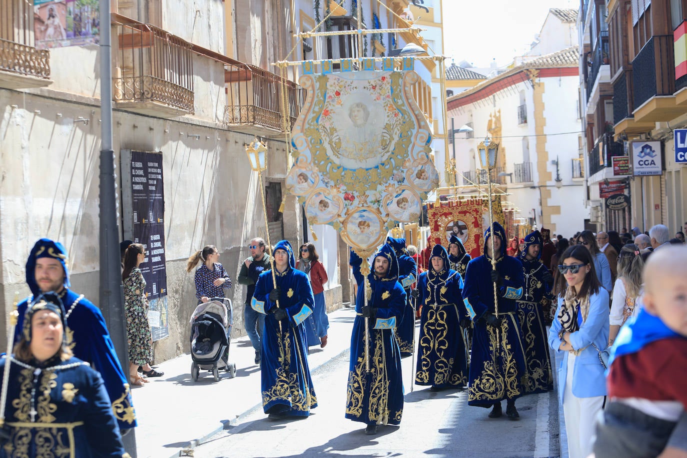 Procesión del Resucitdo en Lorca, en imágenes