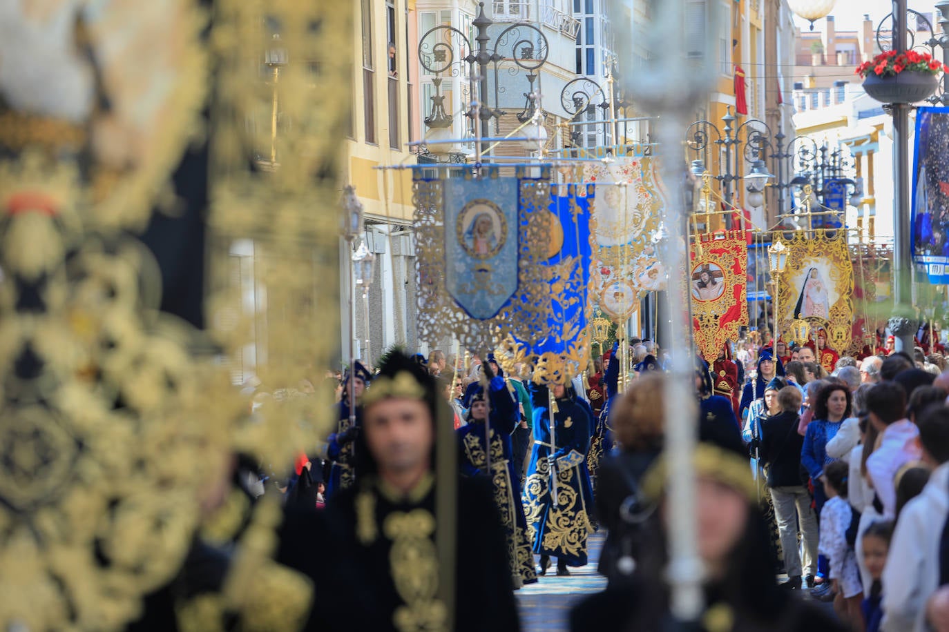Procesión del Resucitdo en Lorca, en imágenes